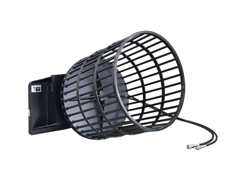 Rivoluziona la rimozione dei detriti con il raccoglitore di rocce rotativo Skid Steer