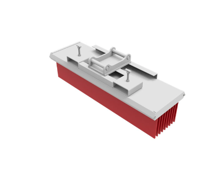 Attacco per spazzatrice stradale per escavatore