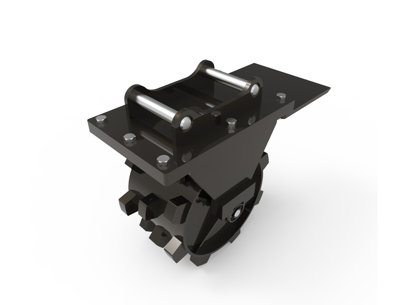Ruota di compattazione di escavatore
